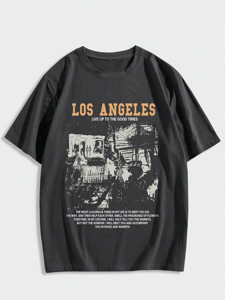 Checked overshirt with white tee